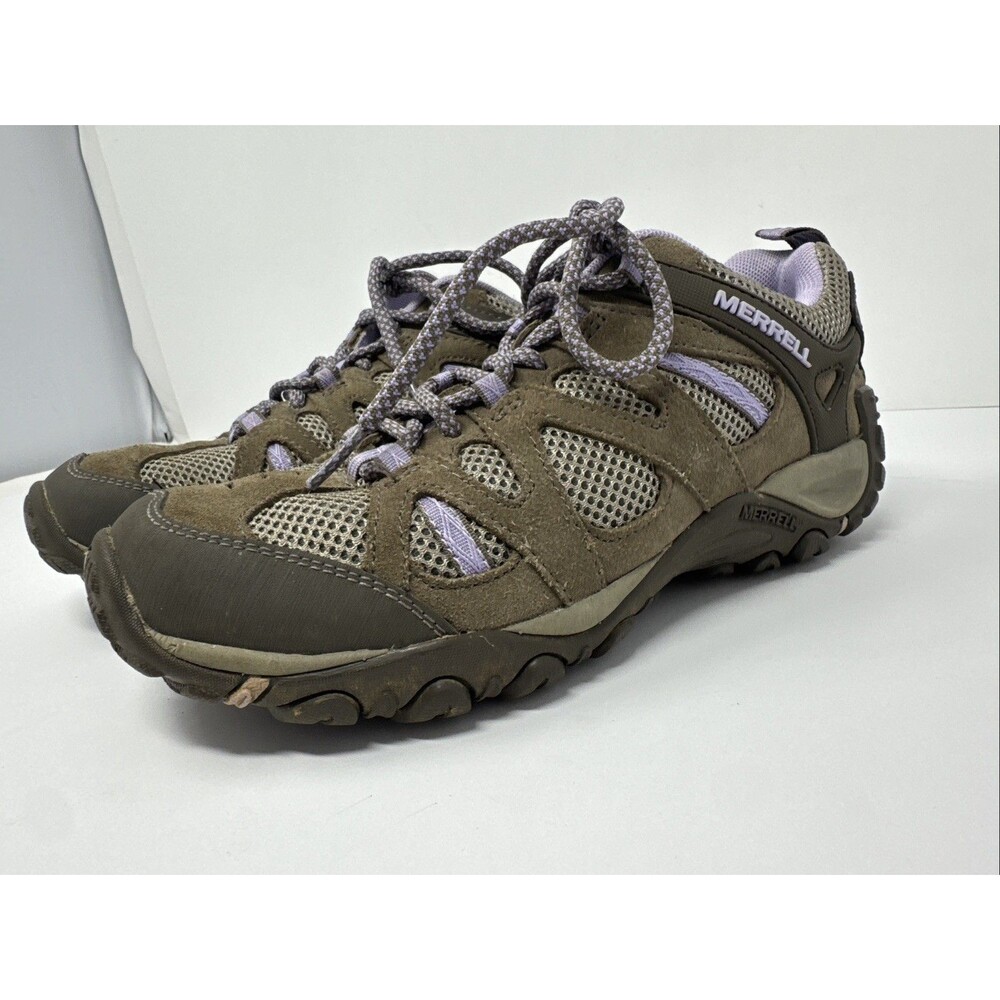 Merrell Yokota Bluff Ventilator Hiking Shoes Brown / Lavender US 7 Womens 7